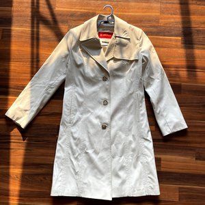 Nuage Faux White Leather Dresscoat